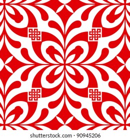 Abstract background of beautiful seamless floral pattern