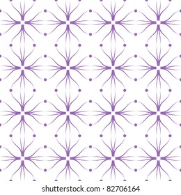 Abstract background of beautiful seamless pattern. Polka dots and floral