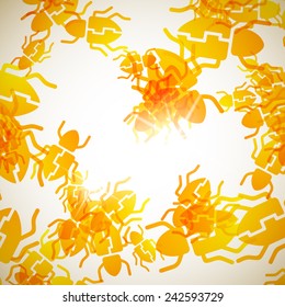 abstract background: beetle
