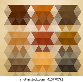 abstract background with beige and brown triangles