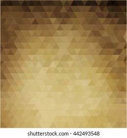 Abstract background with beige and brown triangles