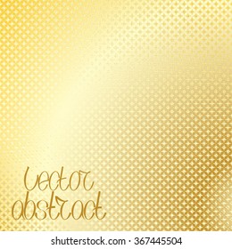 Abstract Background. Beige Floral Pattern. Golden Structure Texture. Vector Illustration