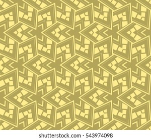 Abstract background. Beige geometric seamless pattern in modern stylish. Vector seamless pattern