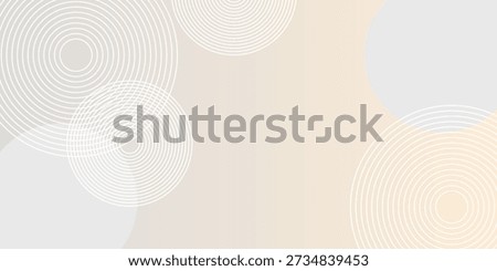 Abstract background with beige and gray tones. The background features circular patterns and a smooth, beige gradient texture. Geometric gradient background vector. Orange background.