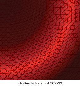 Abstract background with the bent lines in red colour. Vector illustration