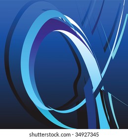 Abstract background with bent lines. Vector illustration