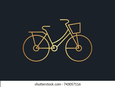 abstract background for bicycle,Gold color,vector illustrations