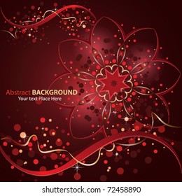 Abstract Background with Big Flower