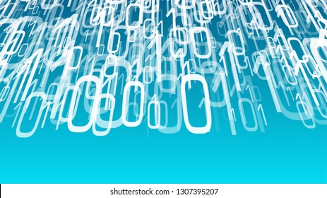 Abstract background binary code, cyberspace vector computer language