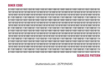 abstract background with binary code pattern style and seamless concept