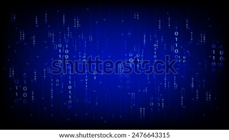 abstract background binary with a number digital for background hitech technology 