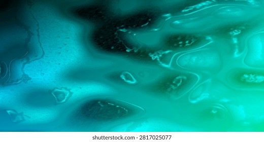 Abstract background bio technology, macro photography foam and water with gradient background. Molecule multicolor backgorund