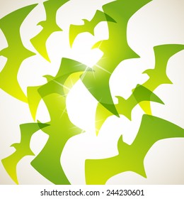 abstract background: bird