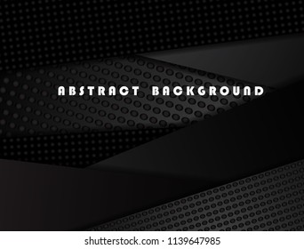 Abstract background, black banner template.