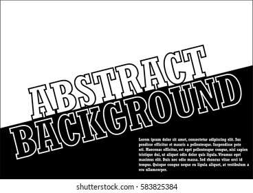 Abstract background with a black bar