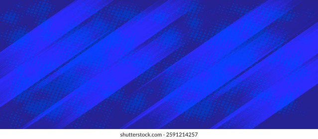 abstract background in black and blue, incorporating halftone brush effects. Vector illustration