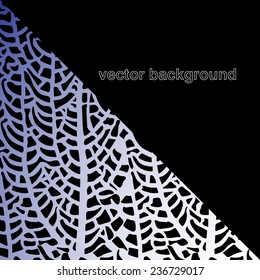 Abstract background black and blue with some sample text.