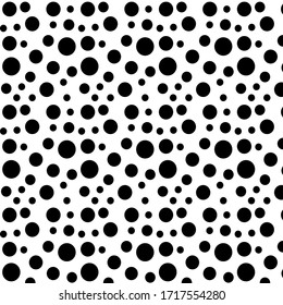 Fondo abstracto con círculos negros.