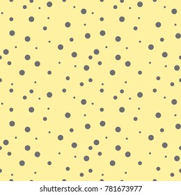 Abstract background with black circles. Seamless pattern
