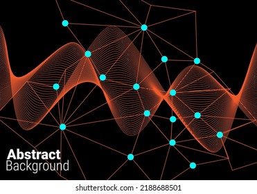abstract background with black color, wave background, vector eps 10