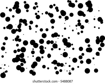 Abstract background with black concentric circles (vector)