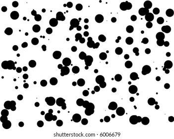 Abstract background with black concentric circles (vector)