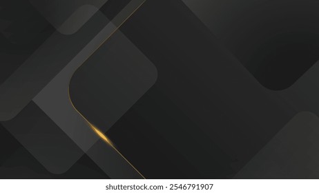abstract background black dark gradient golden luxury geometric shape premium wallpaper