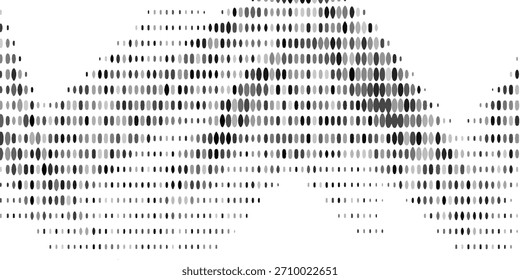 Fondo Abstractas con puntos negros - Vector de valores. Básico efecto de puntos semitono en color blanco y negro. Efecto semitono. Punto medio tono. Medio tono blanco negro. diseño moderno