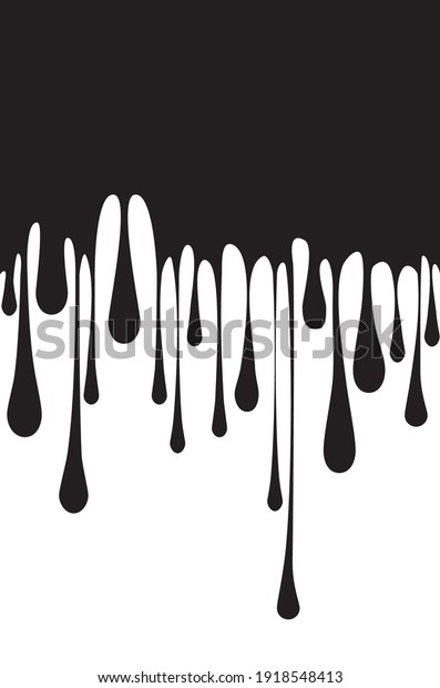 Abstract background with black dripping paint,\
liquid or oil.
