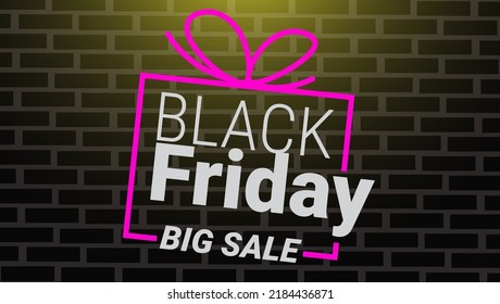 abstract background for black friday, big sale banner design, eps 10 vector, wall banner with brick arrangement