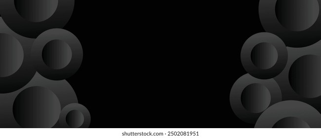 Abstract background black geometric elements. Vector graphic illustration.