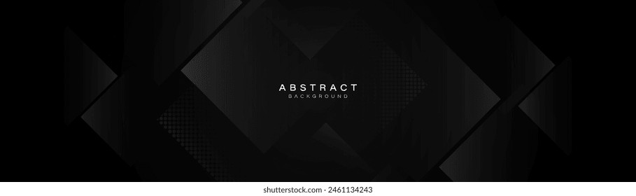 Abstract background with black geometric triangle line. Modern minimal trendy lines pattern horizontal. Vector illustration