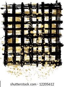 Abstract Background in Black and Gold
