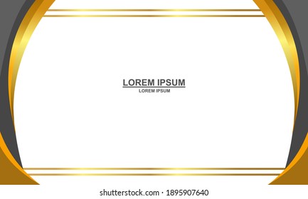 abstract background Black and gold certificate with badge and border for business and diploma template