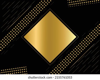 Fondo abstracto de color negro mezcla de oro fondo geométrico concepto de diseño moderno