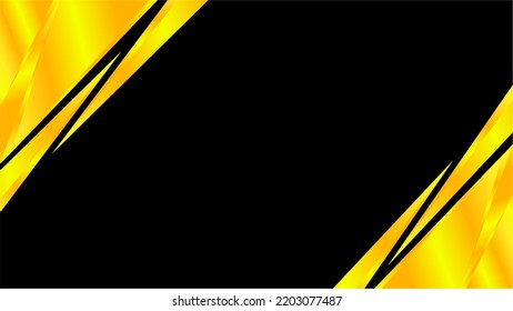 Abstract background black gold modern design vector