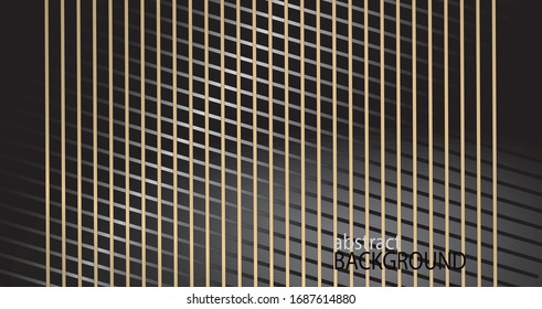 Abstrakter Hintergrund mit Mustern aus schwarz-goldenem Streifen