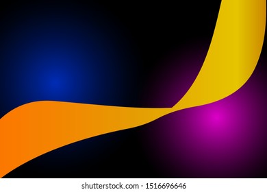 abstract background with black and gradations of blue and purple, and shapes that adorn the background