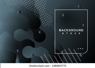 abstract background with black gradient. curvy, wavy, fluid, flowing, irregular shapes. suitable for background, landing page, wallpaper, home screen, theme. vector eps 10