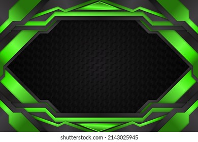 Abstract background with black and green color