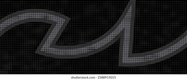 abstract background in black and grey, incorporating halftone brush effects. Vector illustration