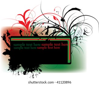 abstract background with black grunge and place for text
