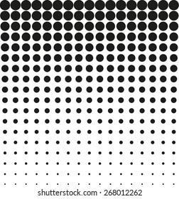 Abstract background black halftone vector