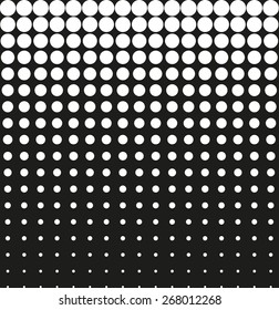 Abstract background black halftone vector