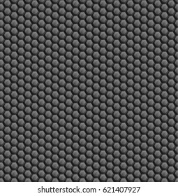 Abstract background of black hexagons. Wallpapers for web sites. Small honeycombs are connected. 3D vector illustration