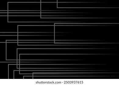 arrière-plan Abstrait noir, lignes horizontales, illustration moderne colorée