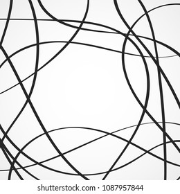 Abstract background of black lines