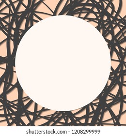 Abstract background of black lines