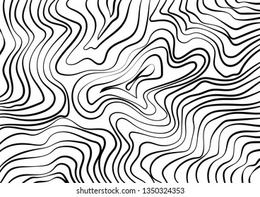 Abstract background, Black lines on white background, flat design