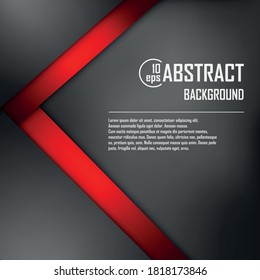 Abstract background of black origami paper. Vector illustration